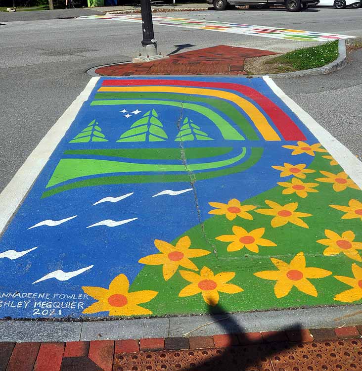 painted street crossing